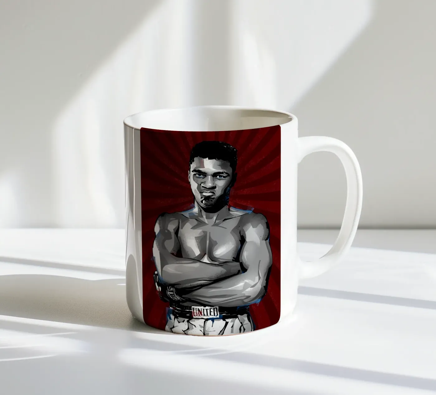 Muhammad Ali ceramic mug by nabakumov