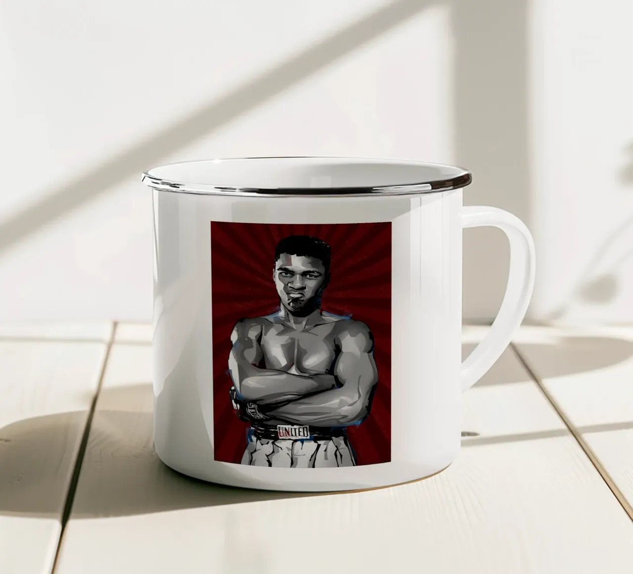 Muhammad Ali tazza in smalto da nabakumov