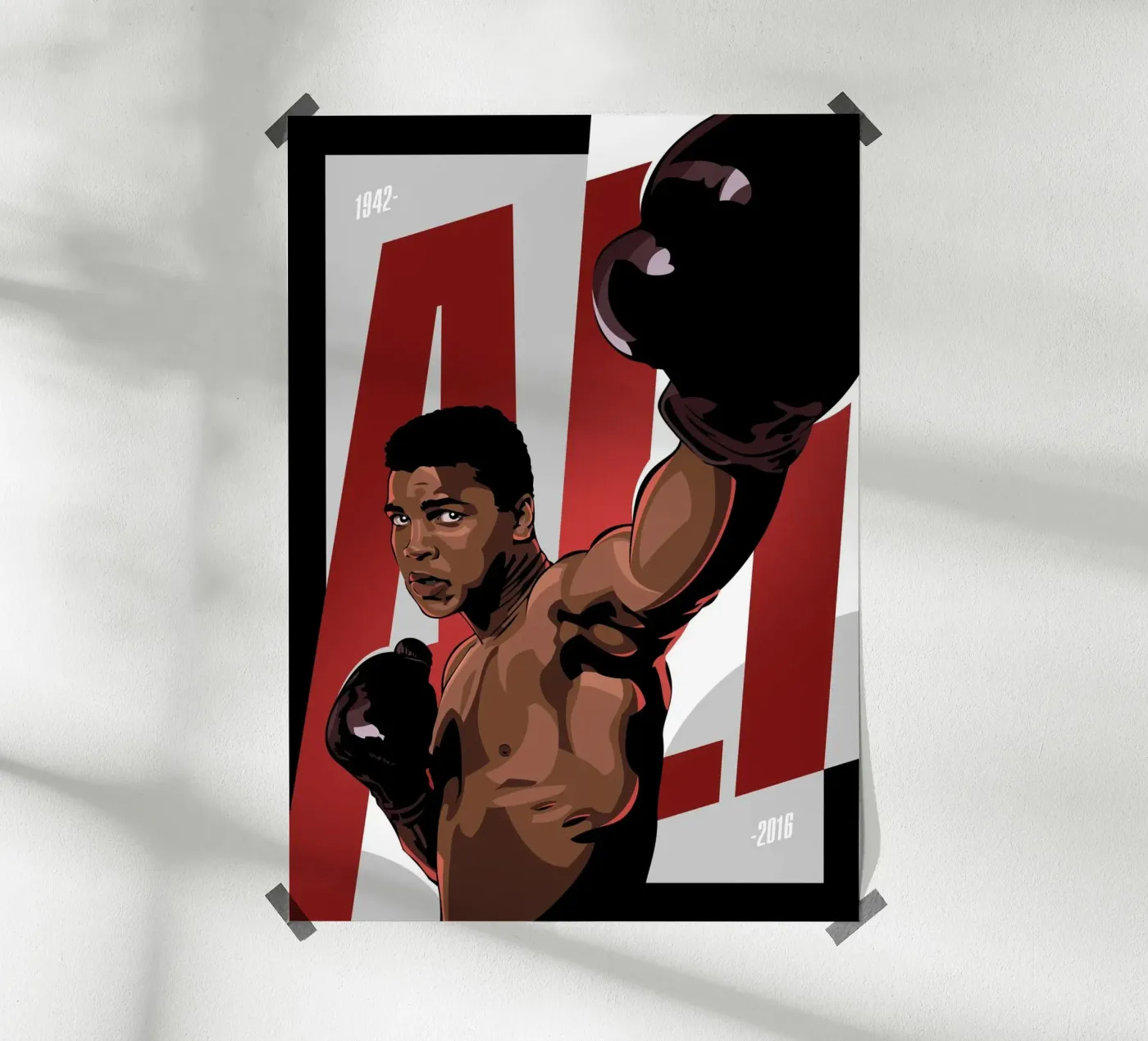 Muhammad Ali poster van nabakumov