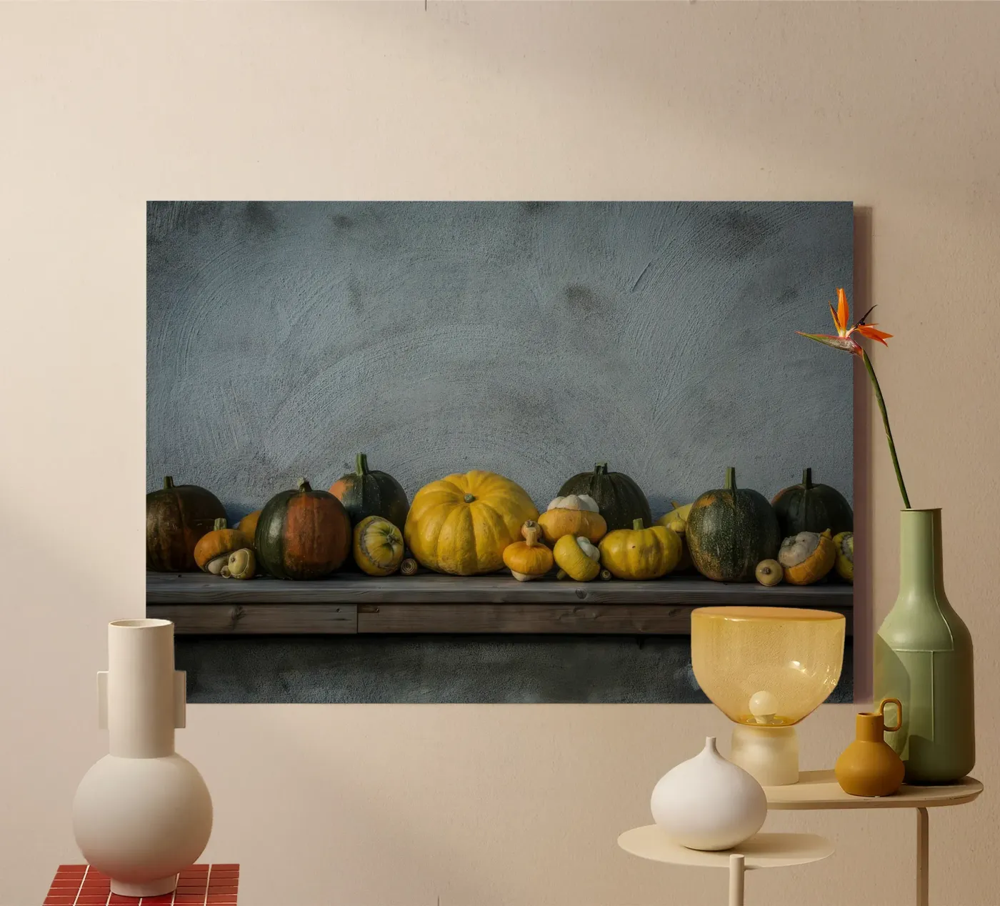 pumpkins canvas by delicious kitchen