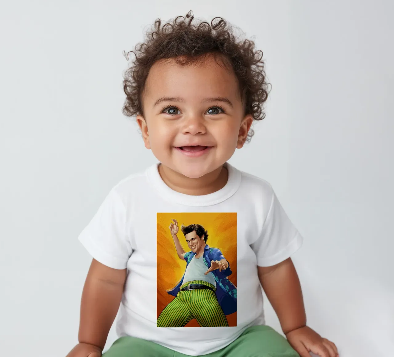 Ace Ventura baby t-shirt by nabakumov