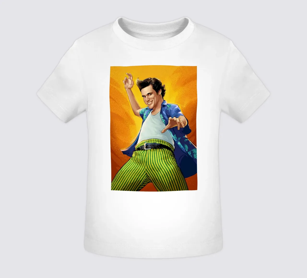 Ace Ventura baby t-shirt by nabakumov