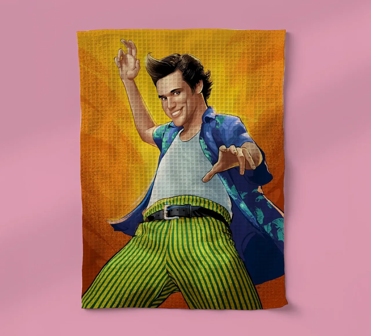 Ace Ventura tea towel by nabakumov