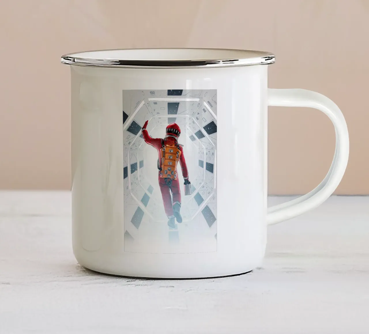 Space Odyssey tazza in smalto da nabakumov