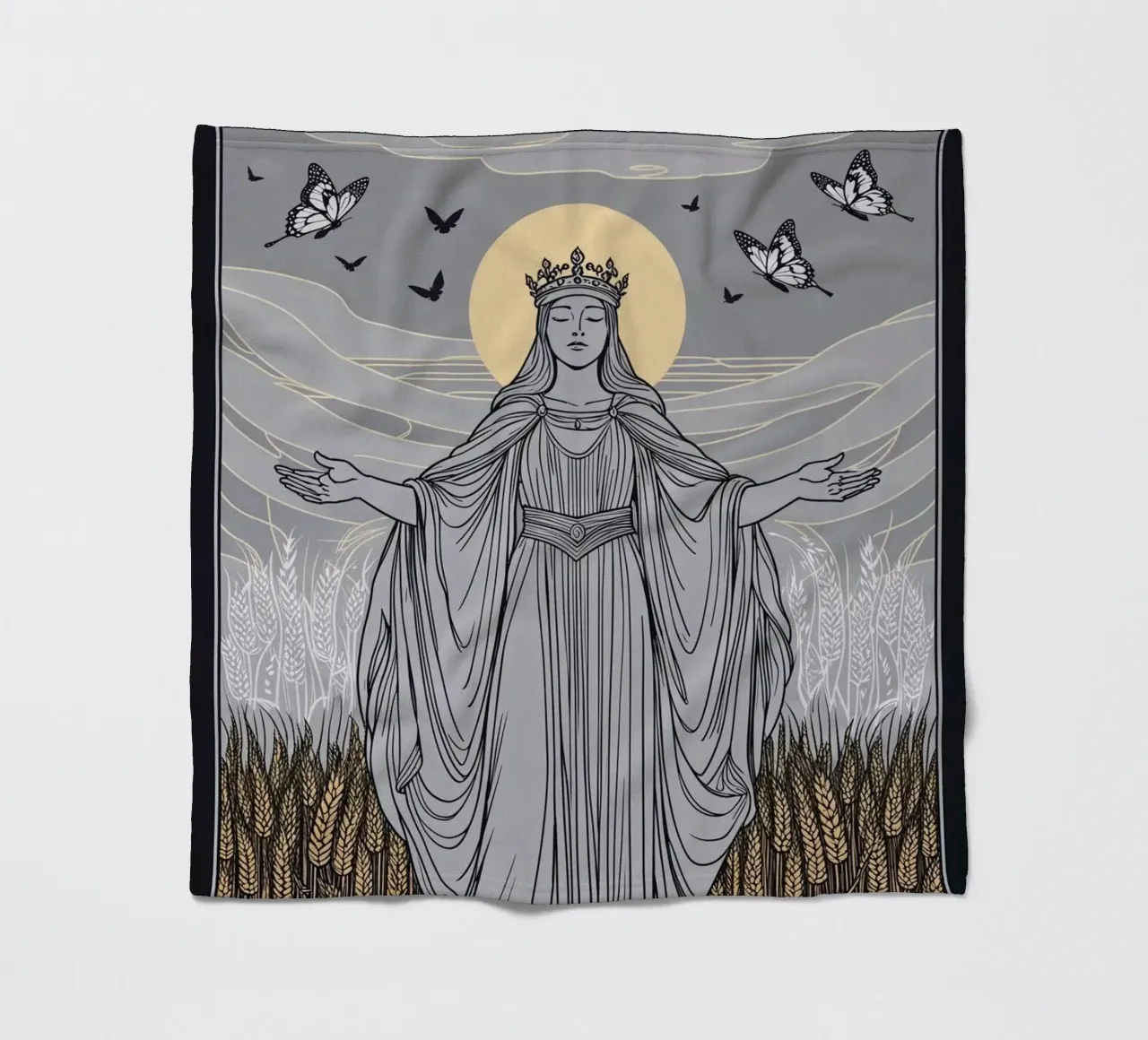 L'impératrice - gardienne de la nature plaid polaire de Mystique & Muse