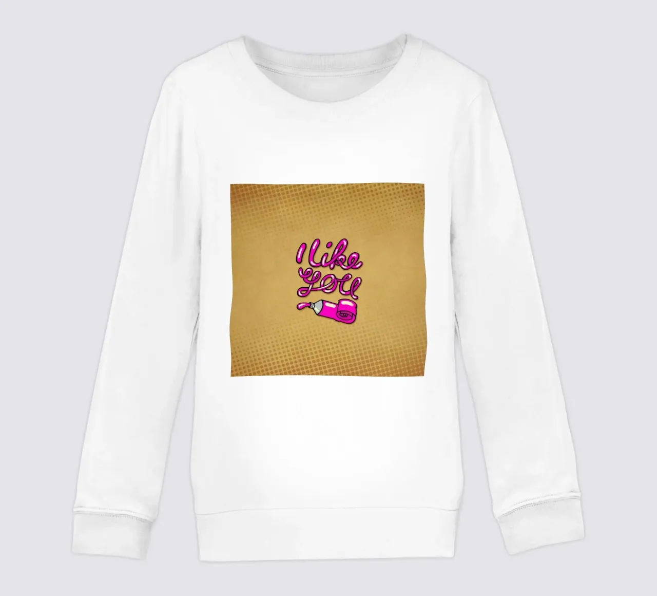 I like you felpa bambino da Linda van Bruggen