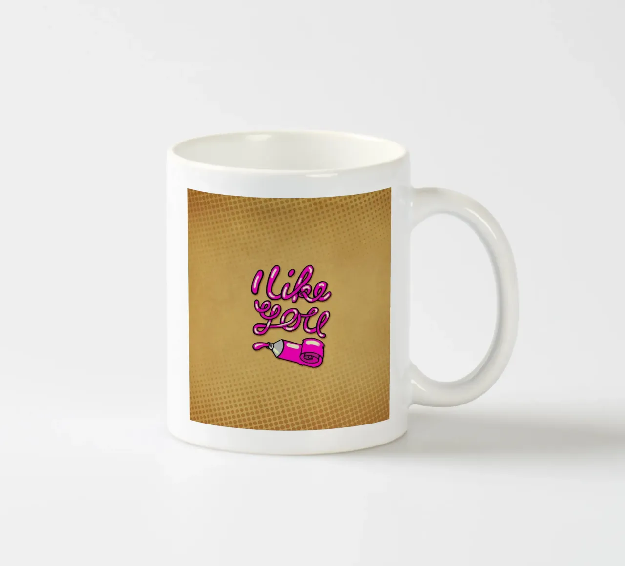 I like you tazza in ceramica da Linda van Bruggen