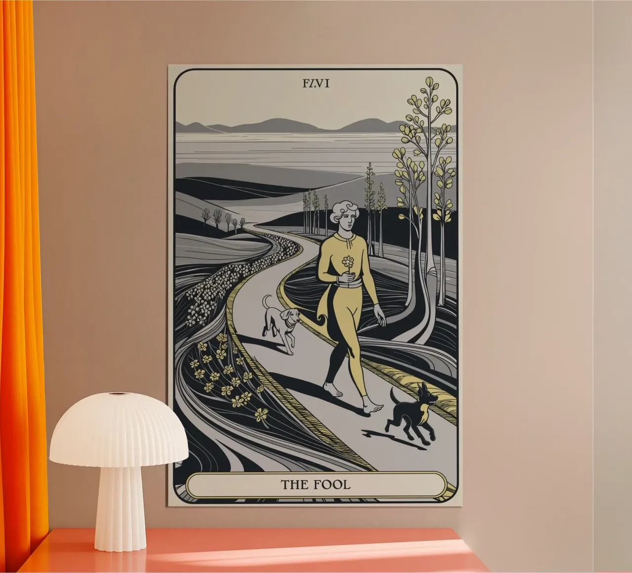 Il Matto - Innocenza e inizi poster con telaio in plastica da Mystique & Muse