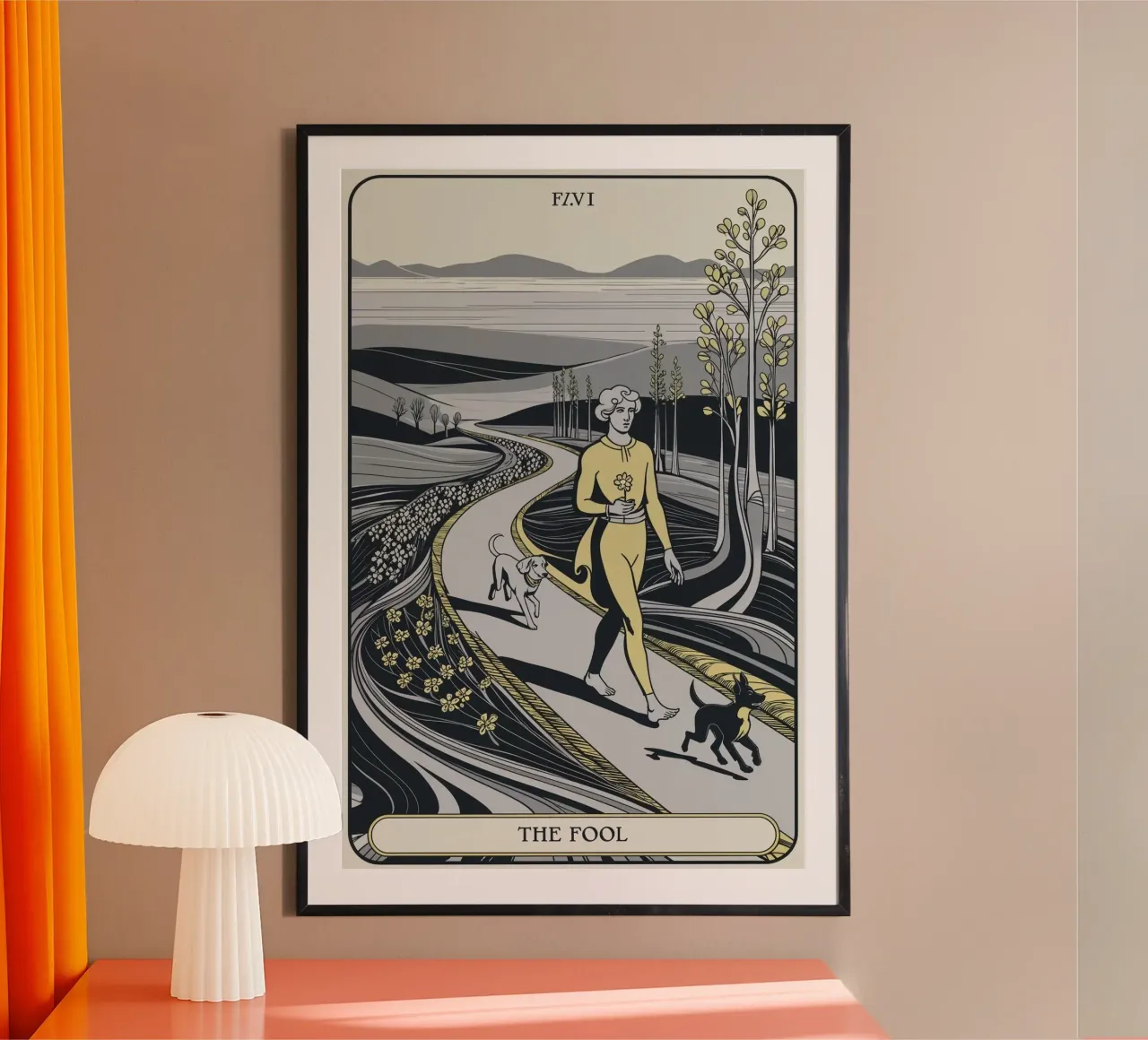 Il Matto - Innocenza e inizi poster con telaio in plastica da Mystique & Muse