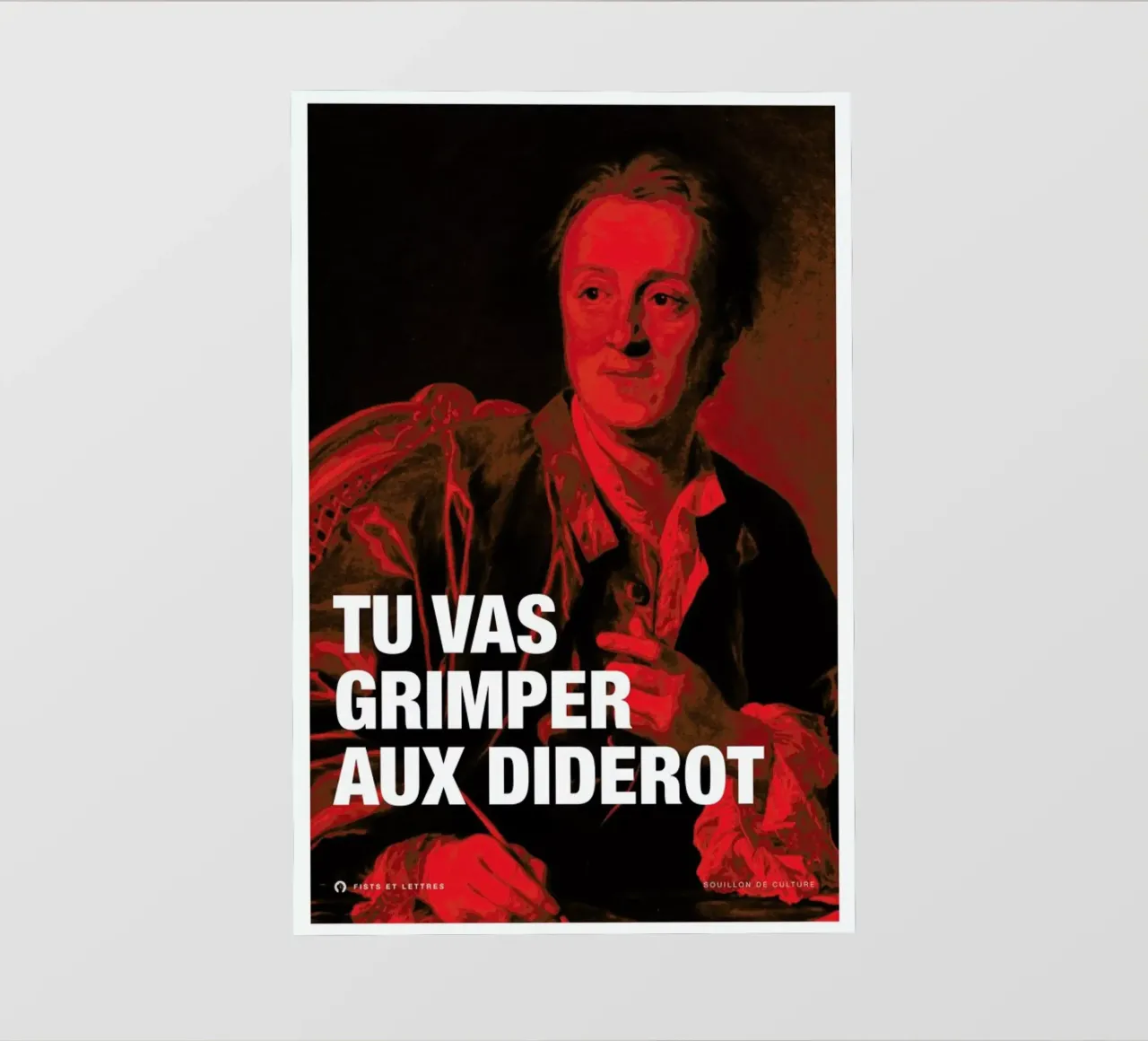 Diderot pellicola backlit da Fists Et Lettres