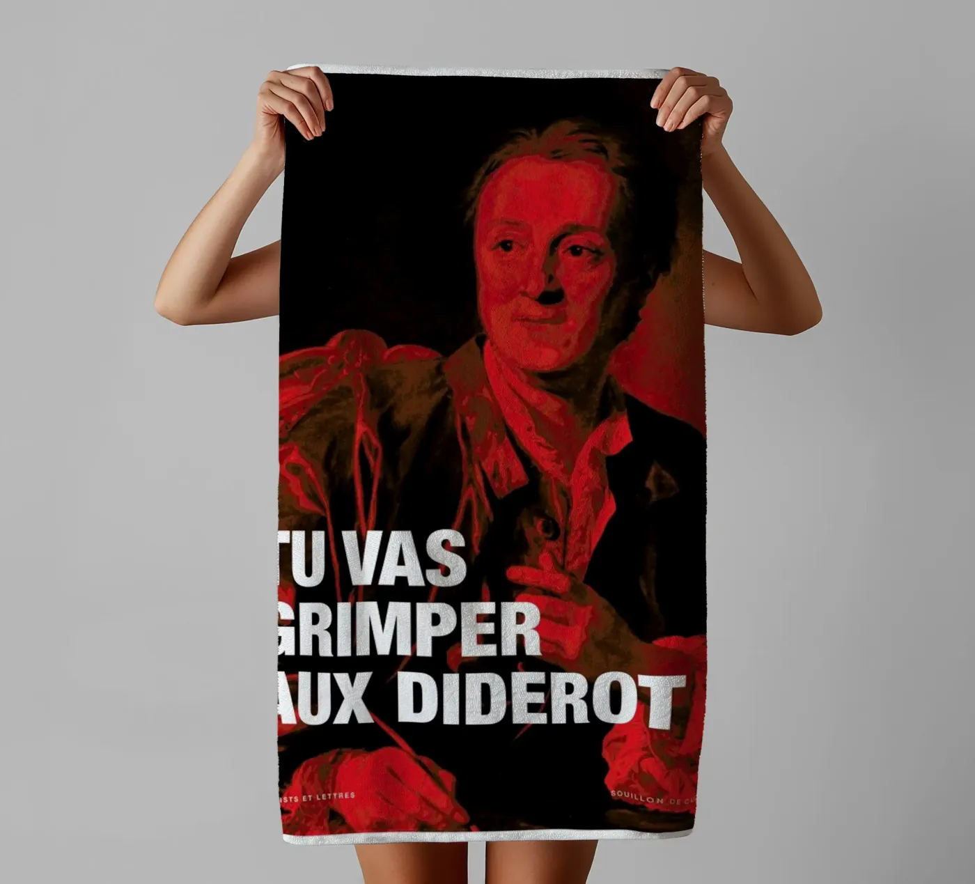 Diderot badhanddoek van Fists Et Lettres