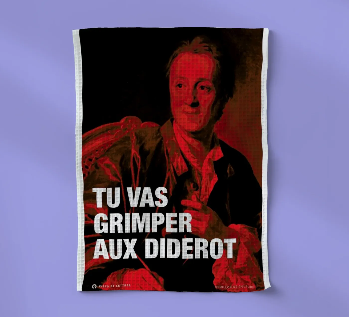 Diderot theedoek van Fists Et Lettres