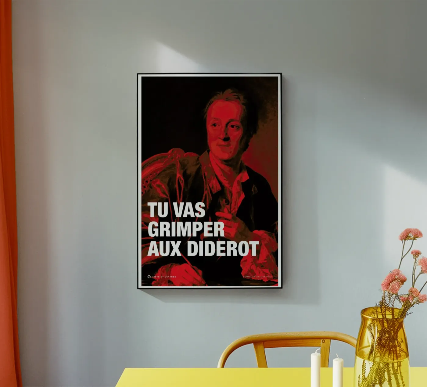 Diderot acryl van Fists Et Lettres