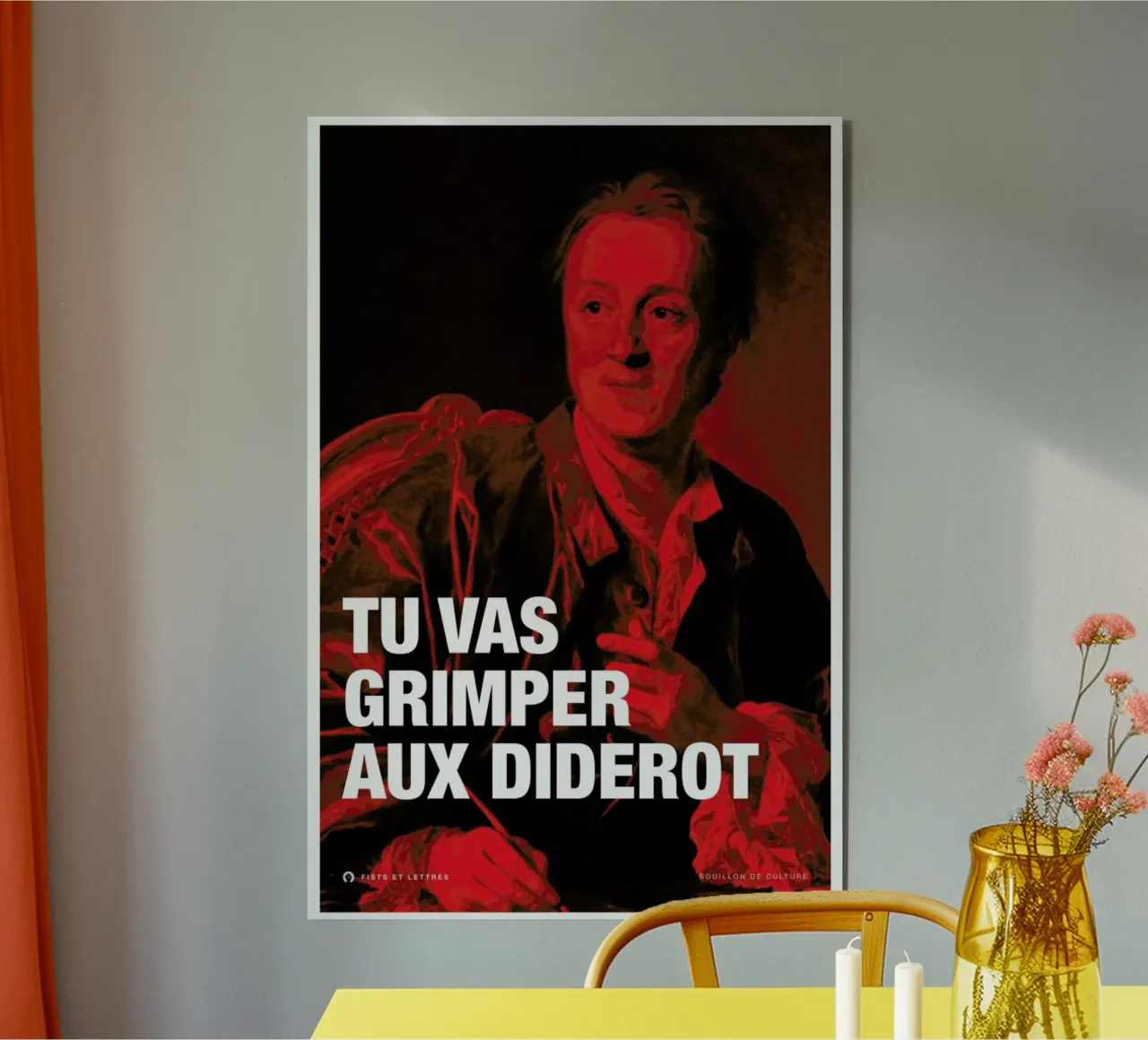 Diderot alluminio dibond da Fists Et Lettres