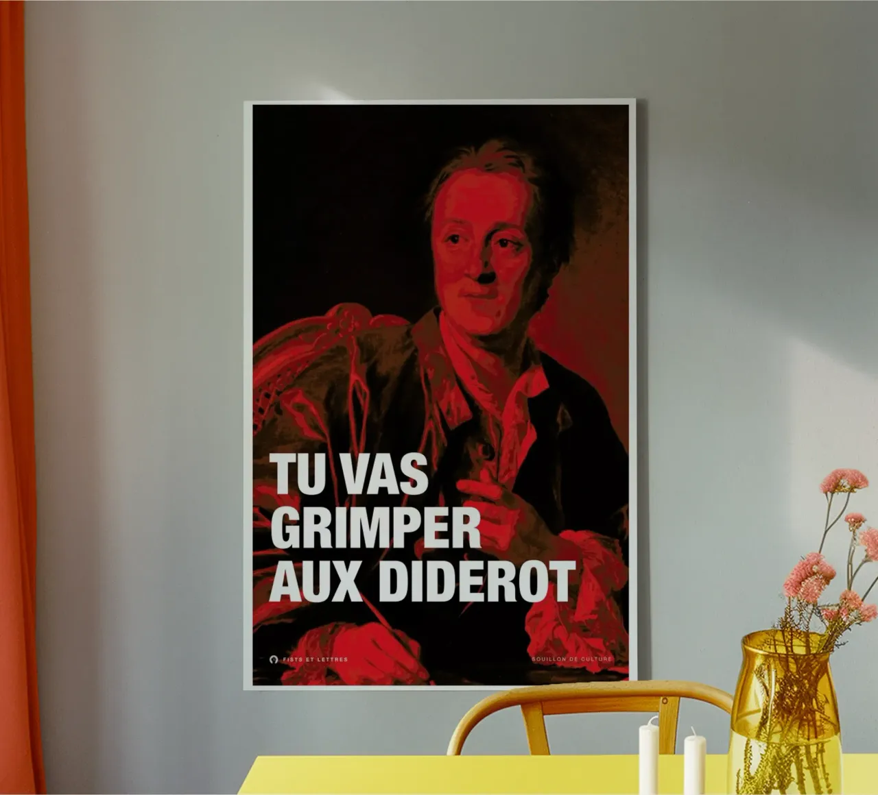 Diderot canvas by Fists Et Lettres