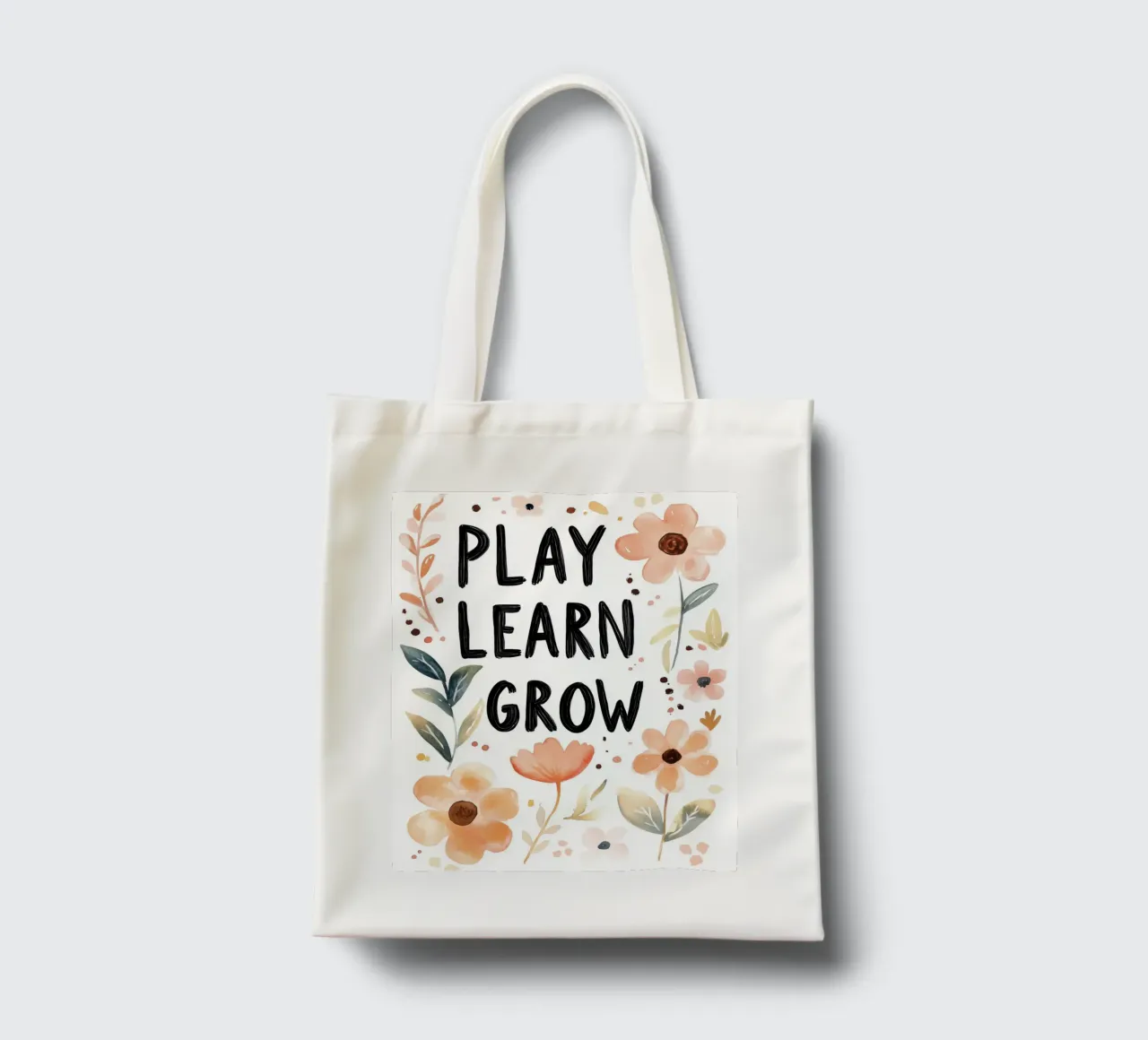 Play Learn Grow (version 2) borsa in juta da treechild