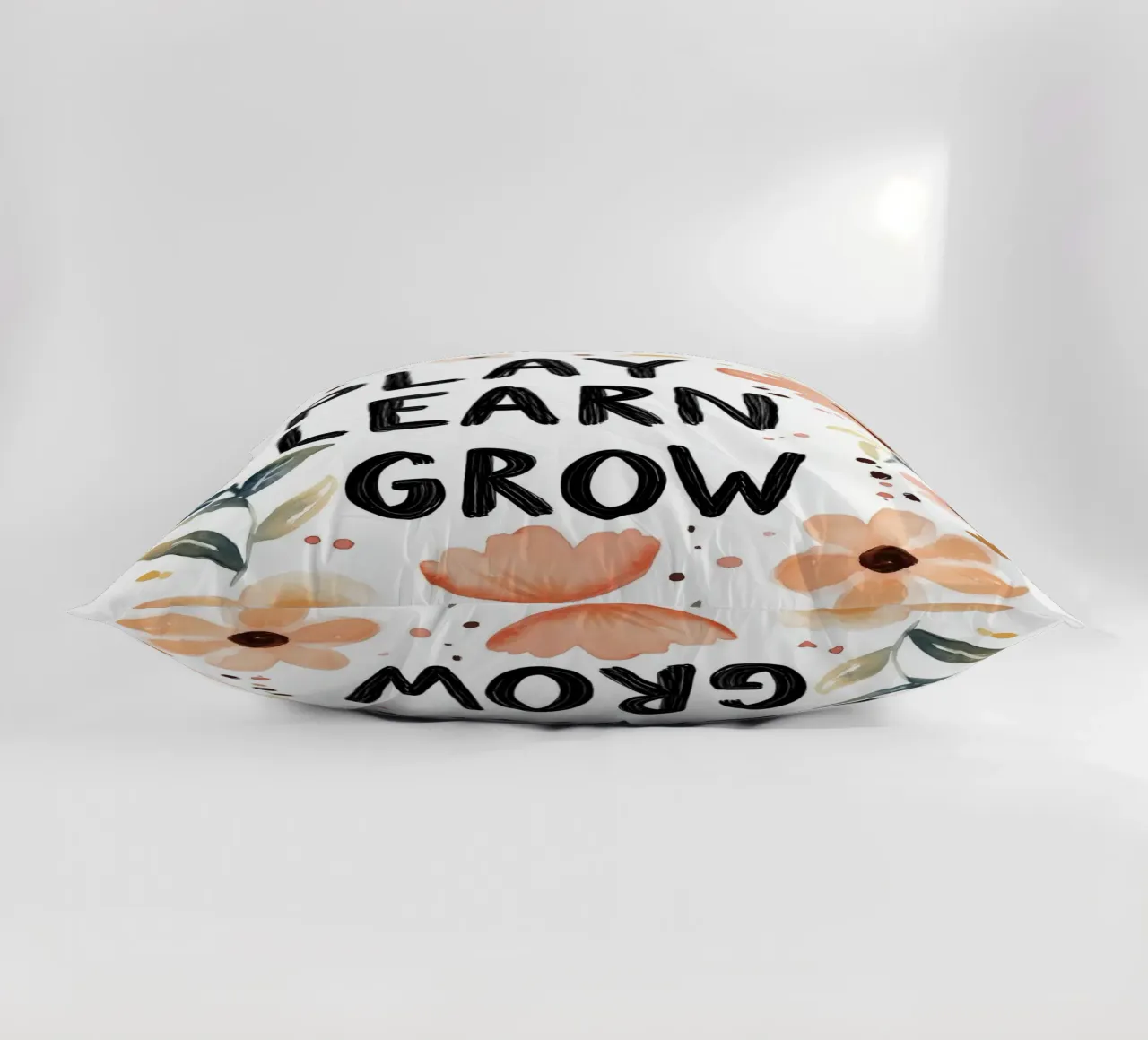 Play Learn Grow (version 2) Kissen von treechild