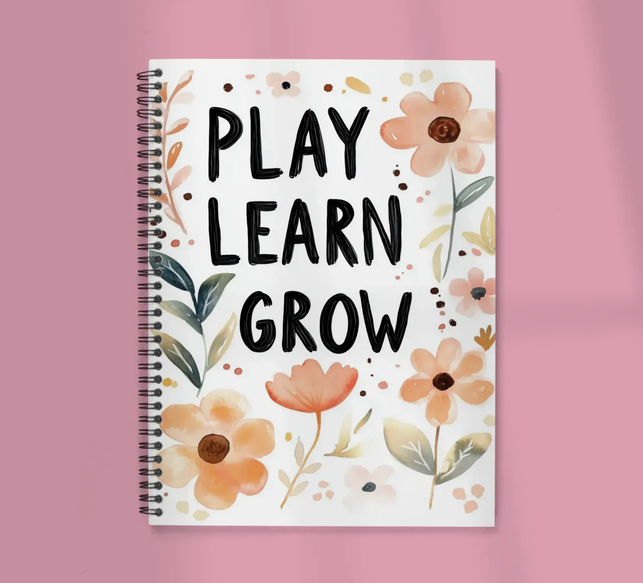 Play Learn Grow (version 2) spiral notebook by treechild