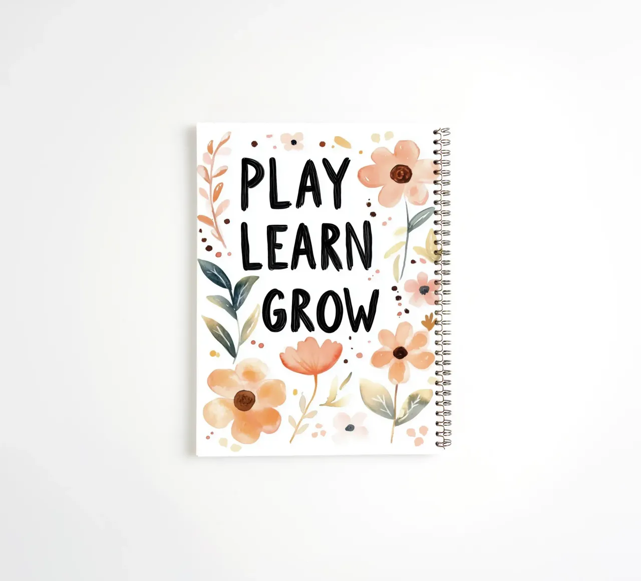 Play Learn Grow (version 2) spiral notebook by treechild