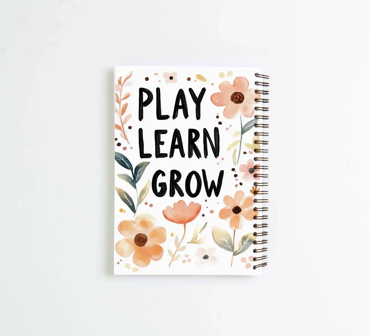 Play Learn Grow (version 2) spiral notebook by treechild