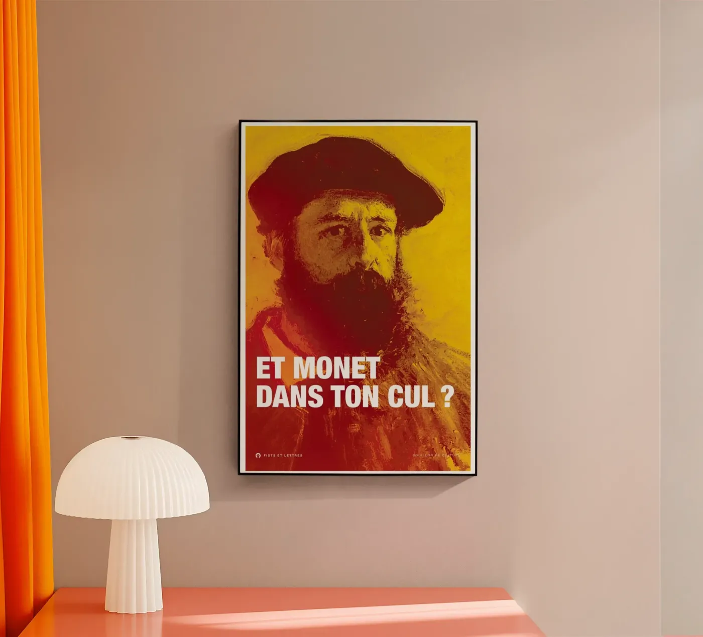 Monet acryl van Fists Et Lettres