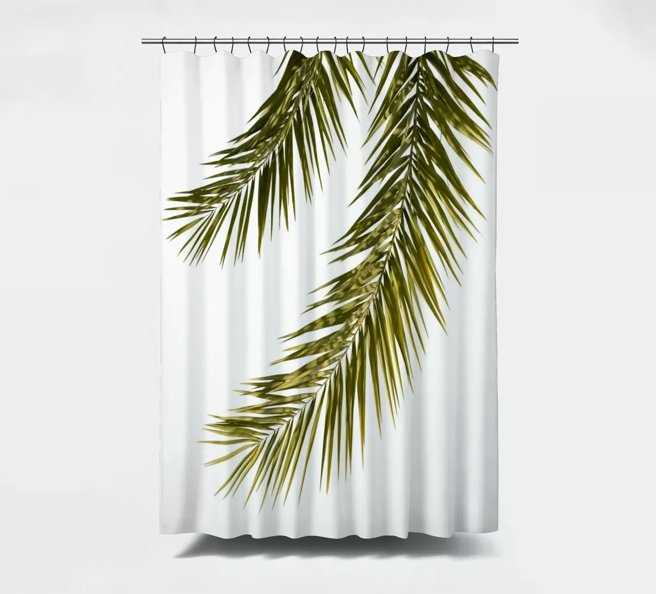 Palm Leaves 01 shower curtain by amini54