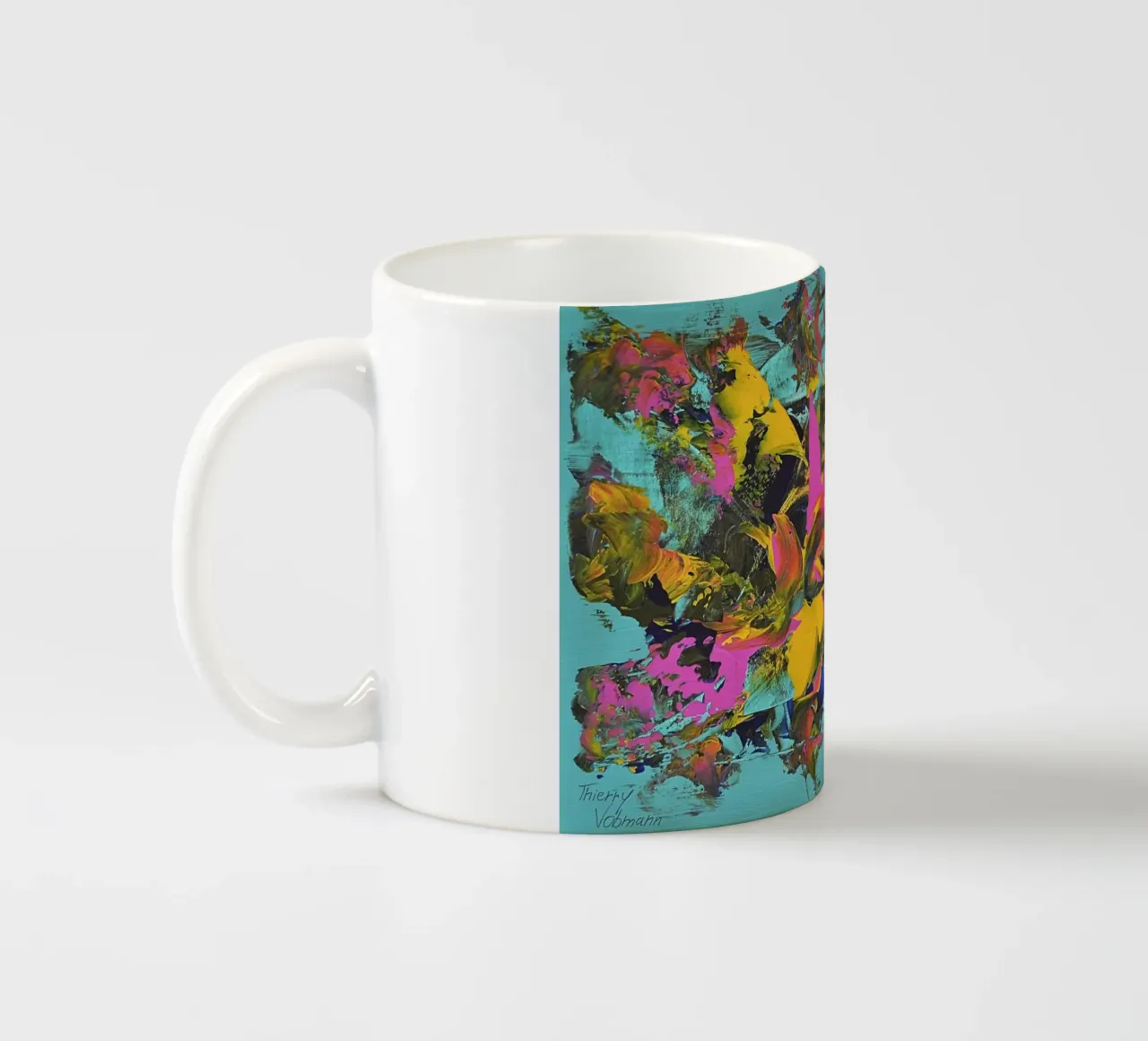 IDEAL GIFT 29 tazza in ceramica da Thierry Vobmann Abstract painting