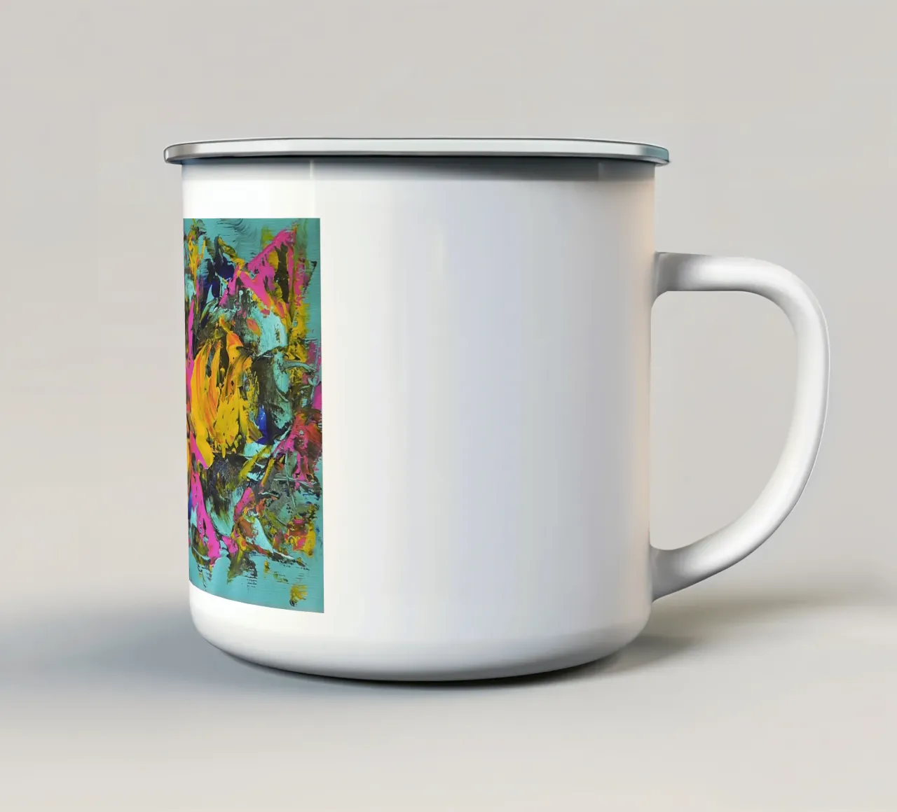 IDEAL GIFT 29 tazza in smalto da Thierry Vobmann Abstract painting