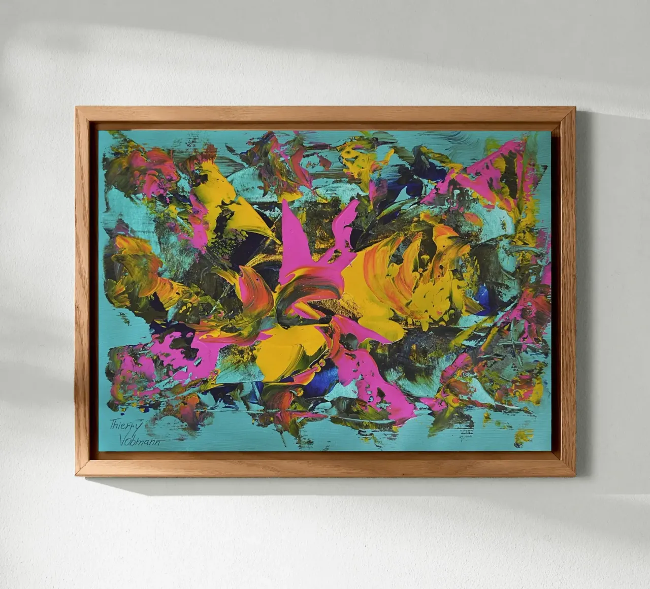 IDEAL GIFT 29 alu-dibond by Thierry Vobmann Abstract painting