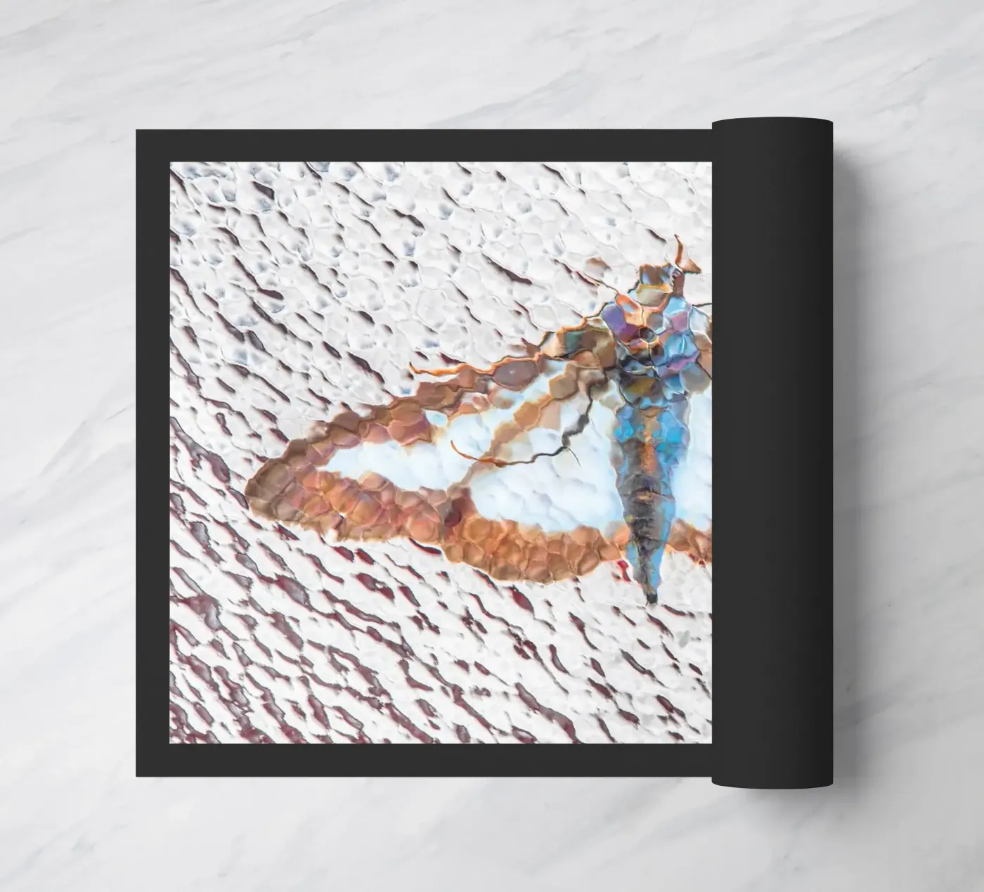 Moth doormat by Dave Hare Photography