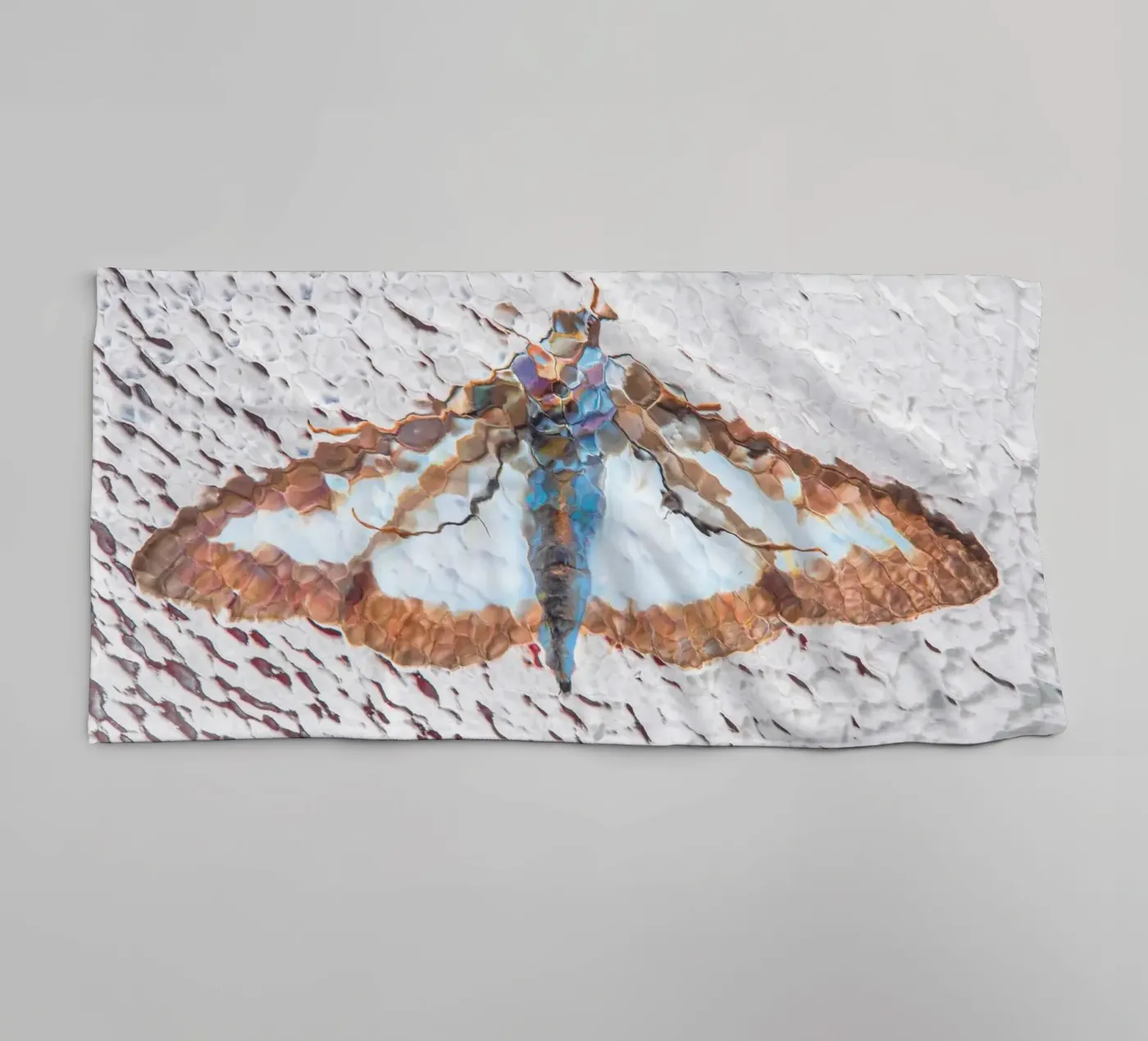 Moth towel by Dave Hare Photography