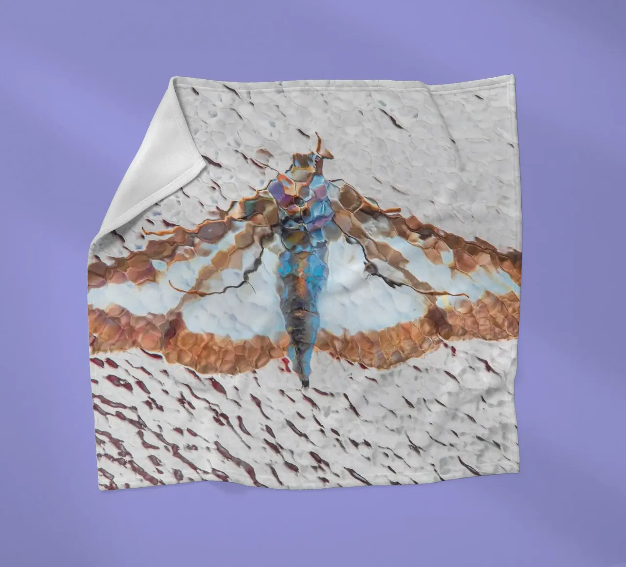 Moth fleecedeken van Dave Hare Photography