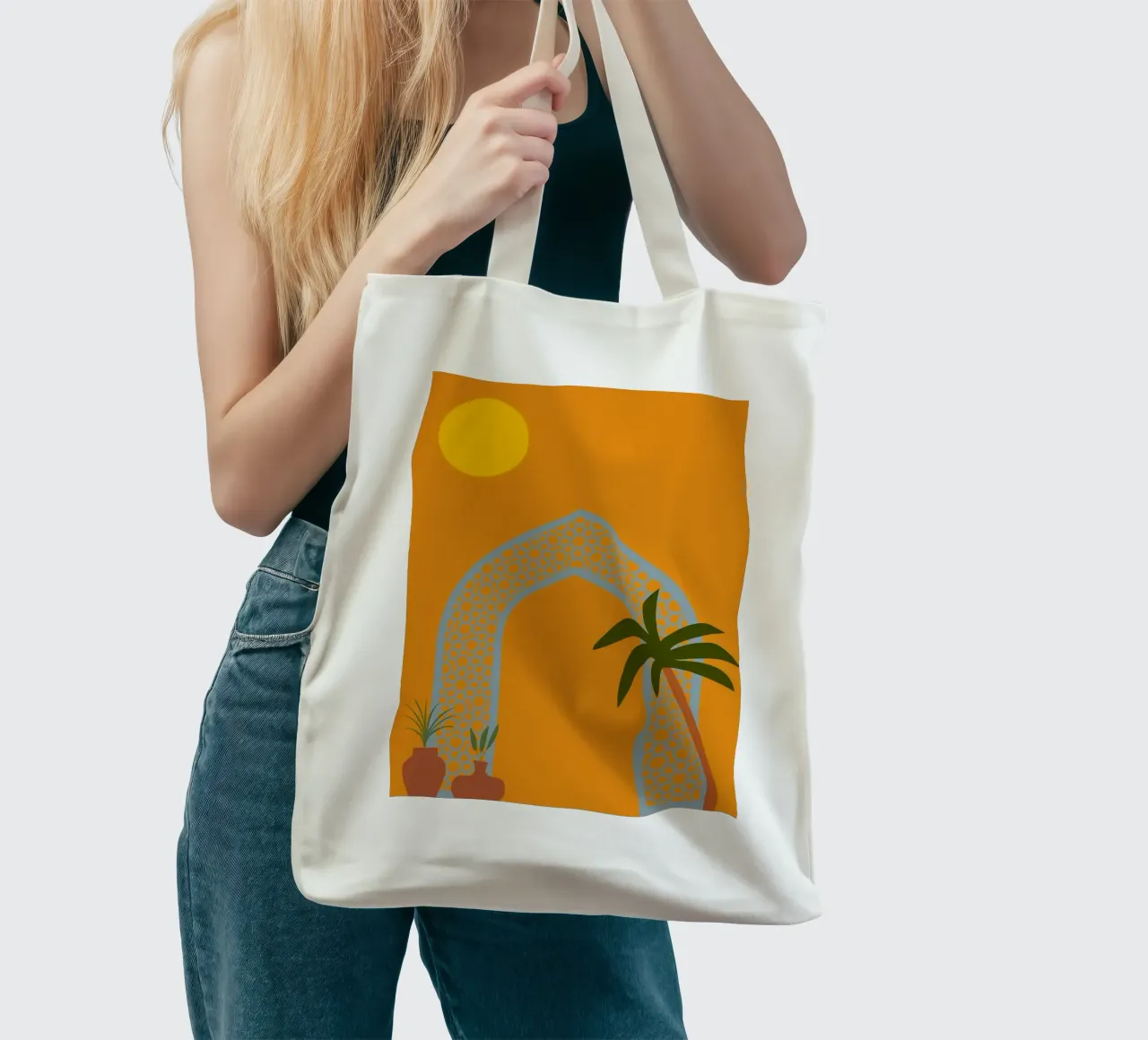 Desert Day borsa in juta da Mounias Design