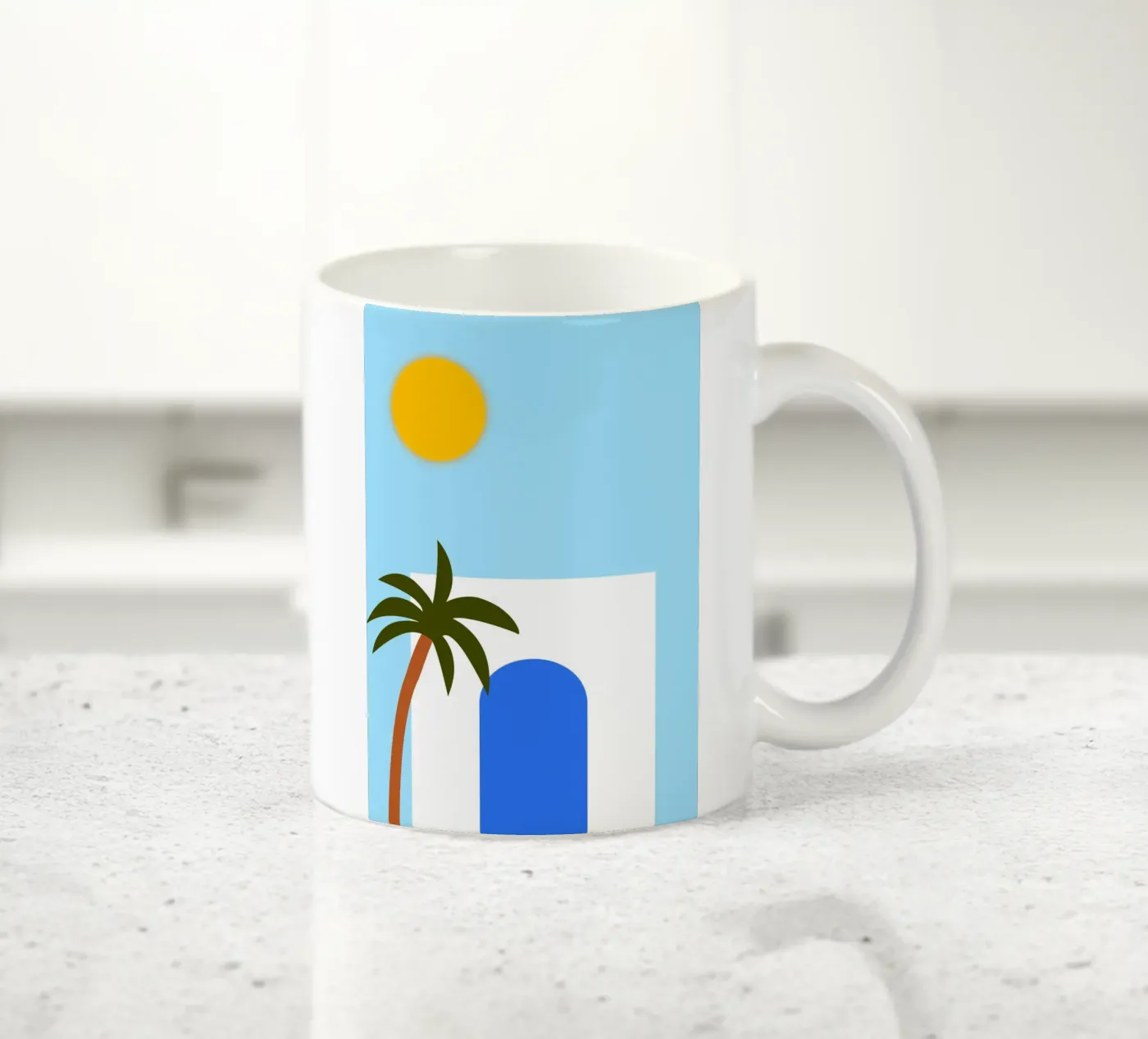 Tunis ceramic mug by Mounias Design