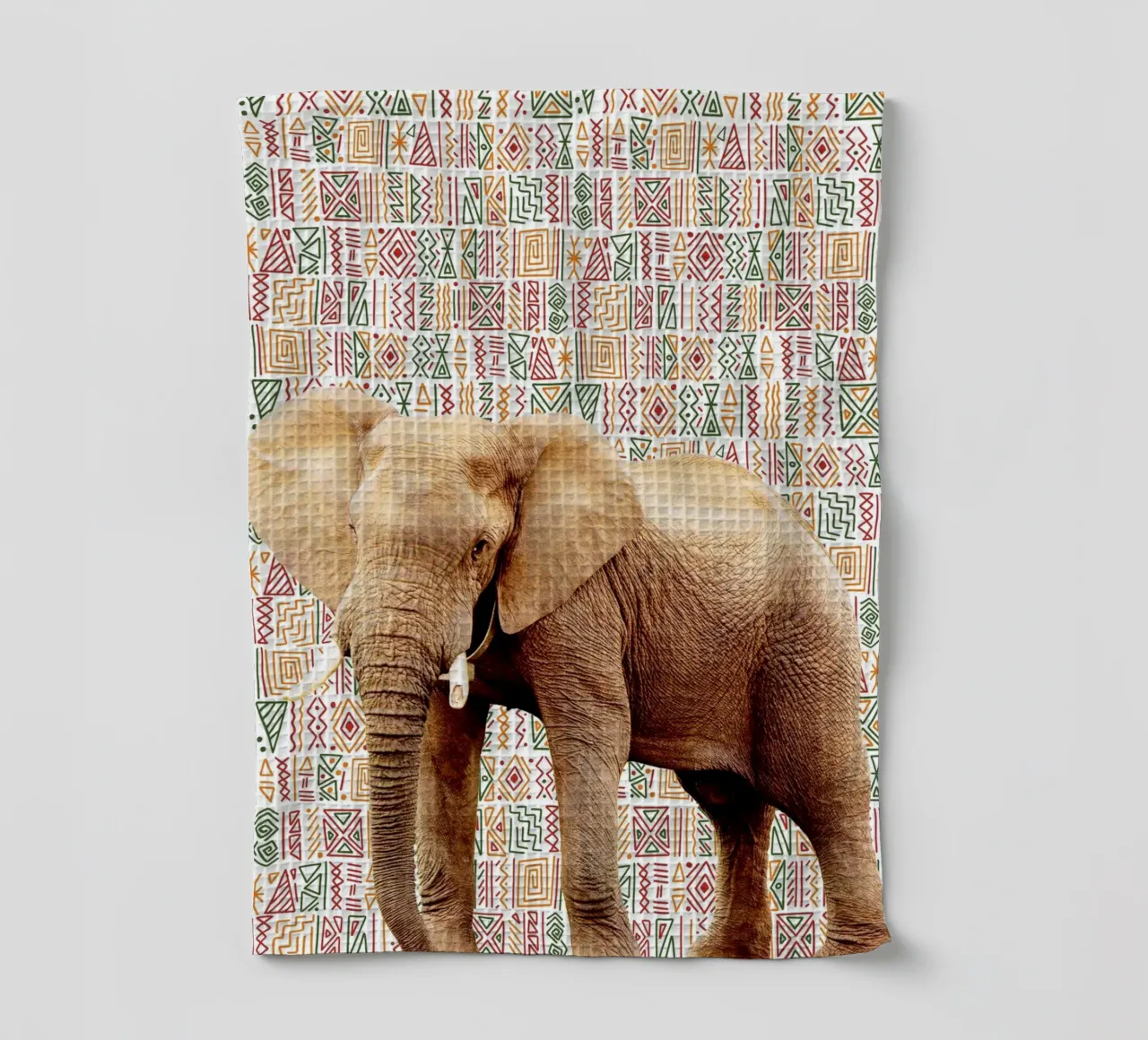 Elefant tea towel by Mounias Design