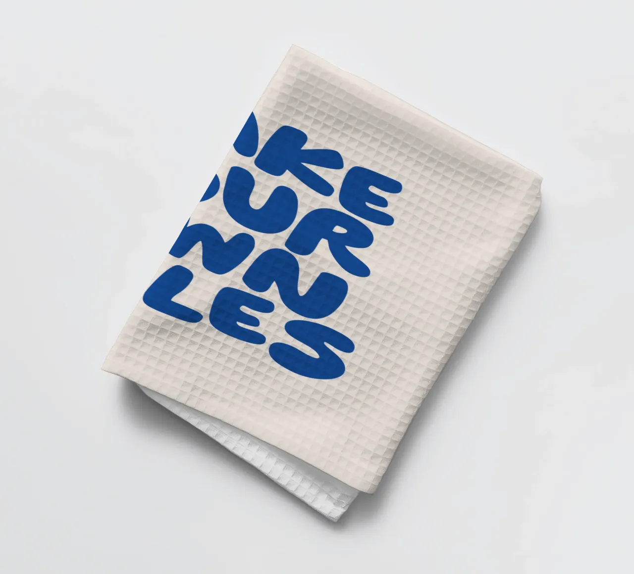 Crea le tue regole Design tipografico in blu canovaccio da cucina da THE MOTIVATED TYPE