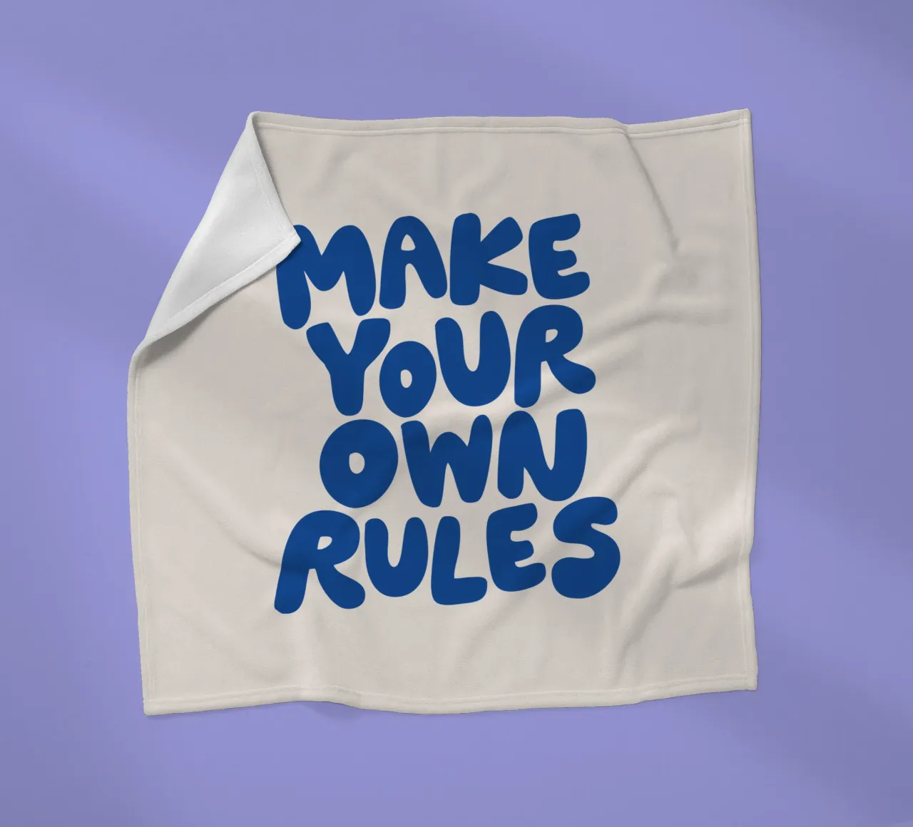 Crea le tue regole Design tipografico in blu coperta in pile da THE MOTIVATED TYPE