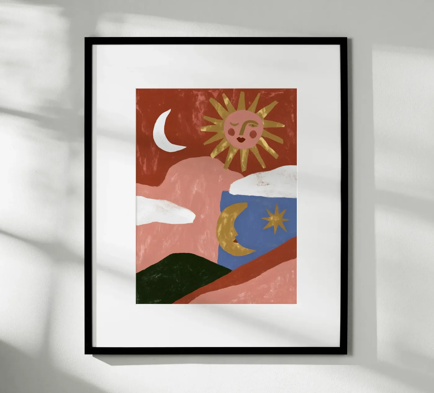 Abstract Celestial Landscape poster by Jord & Form
