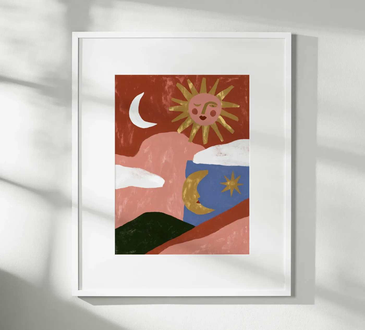 Abstract Celestial Landscape poster by Jord & Form