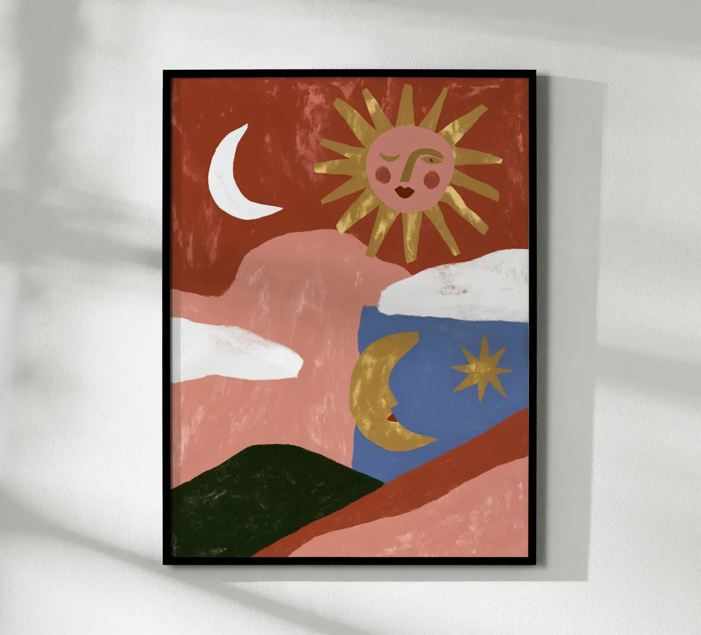 Abstract Celestial Landscape poster by Jord & Form