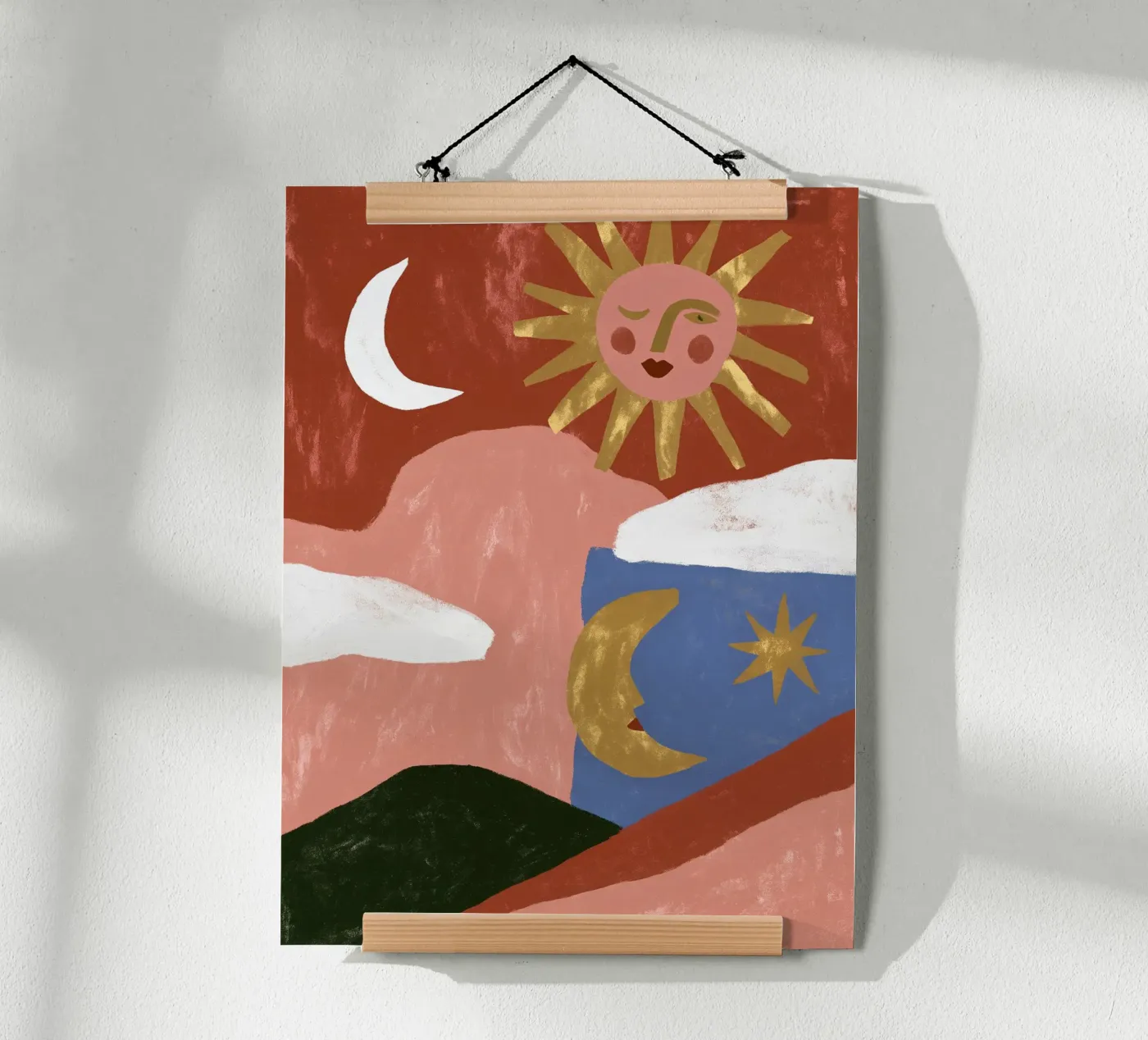 Abstract Celestial Landscape poster by Jord & Form