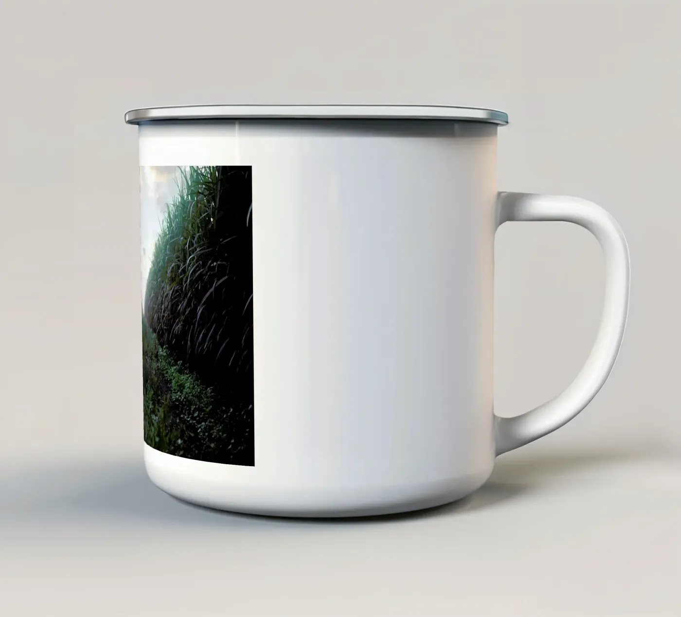 Self enamel mug by Ana Topoleanu