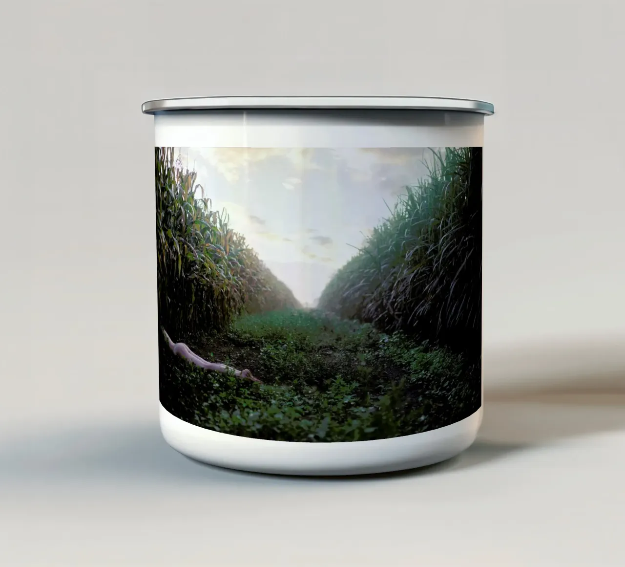Self tazza in smalto da Ana Topoleanu