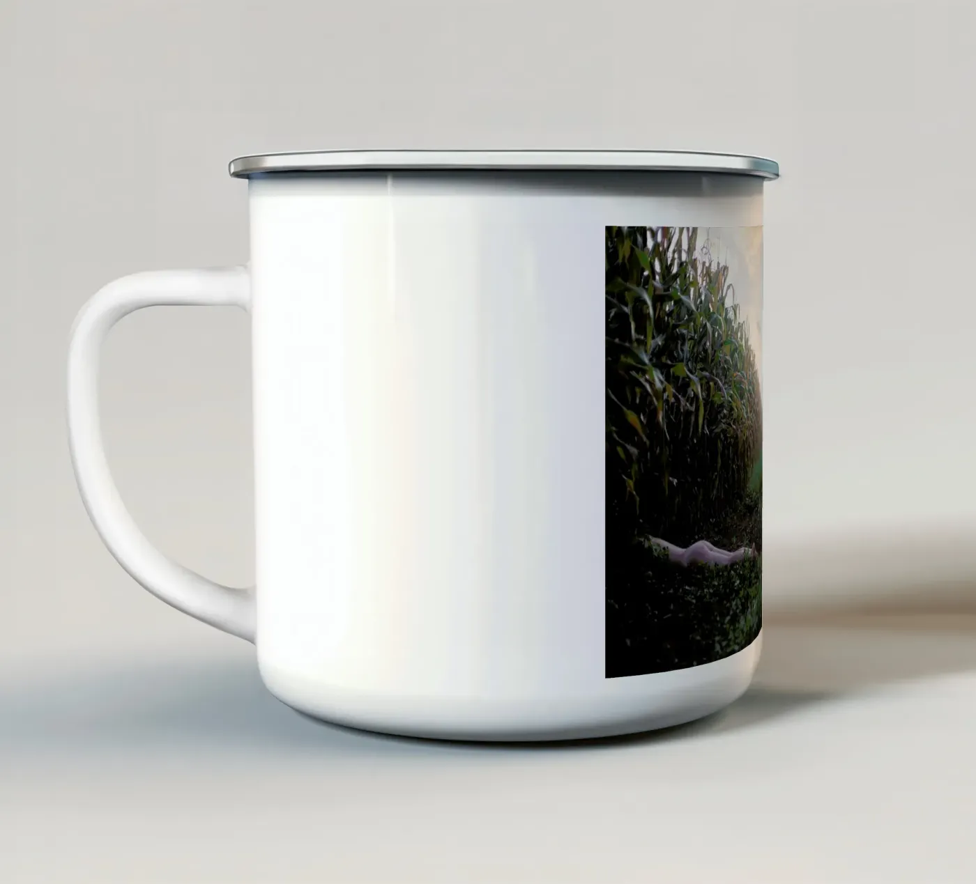 Self enamel mug by Ana Topoleanu
