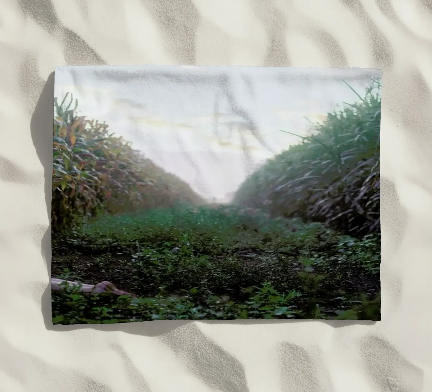 Self beach towel by Ana Topoleanu