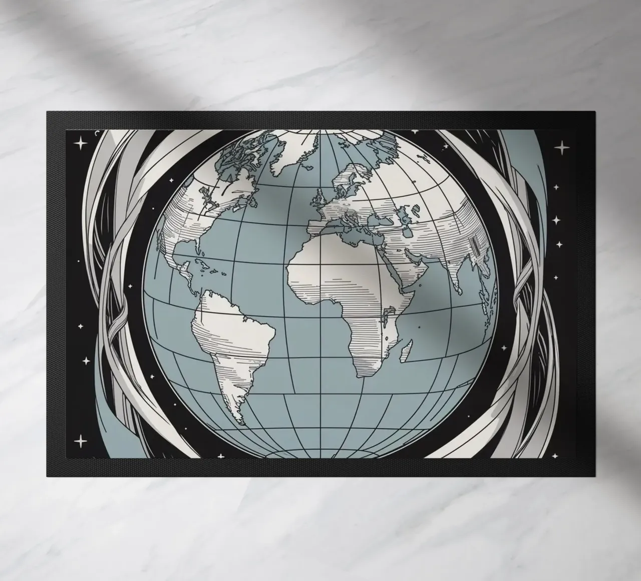 The World - The Cosmic Path to Completion doormat by Mystique & Muse