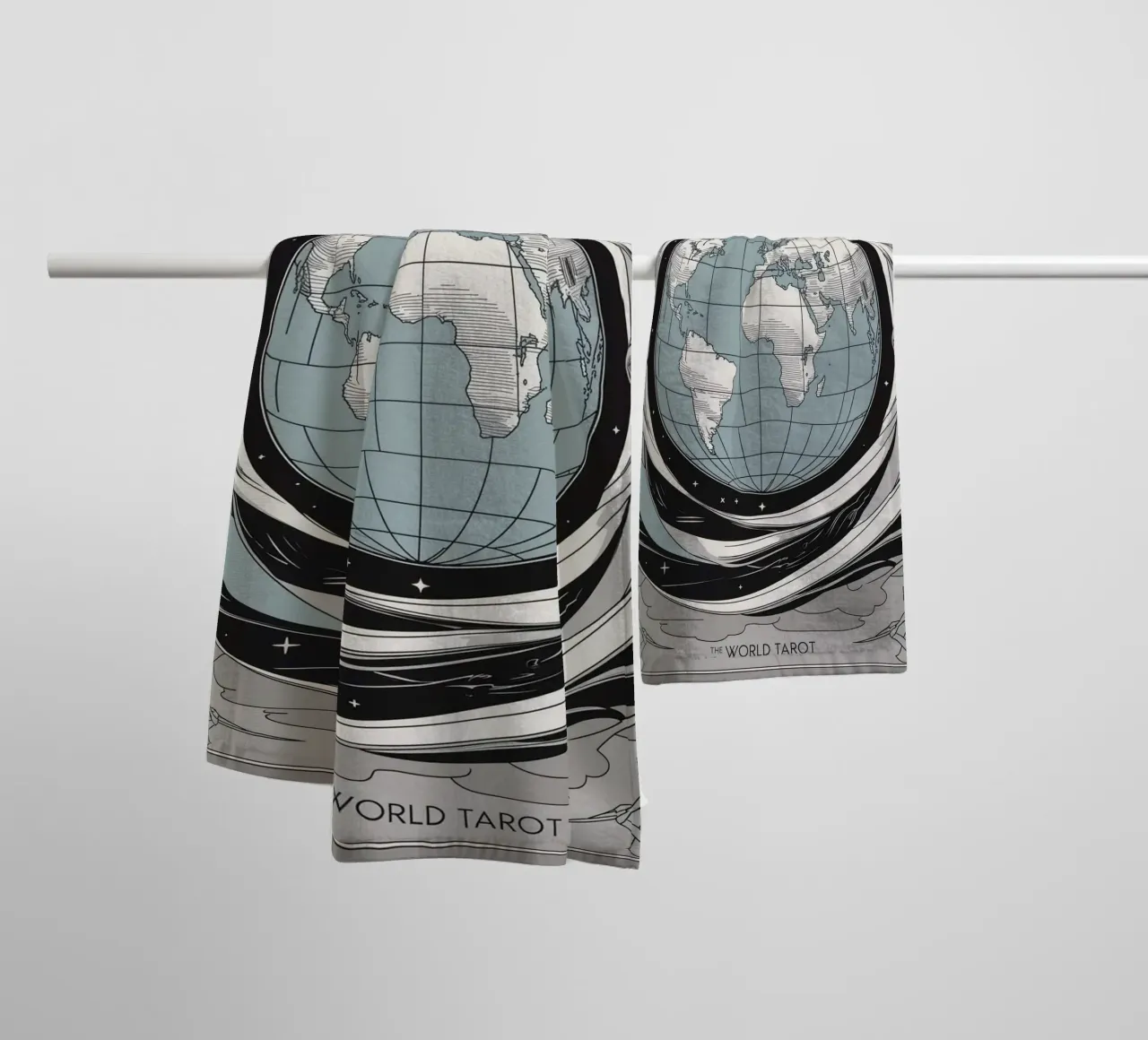 The World - The Cosmic Path to Completion towel by Mystique & Muse