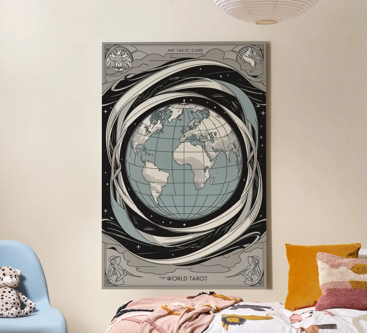 The World - The Cosmic Path to Completion canvas by Mystique & Muse