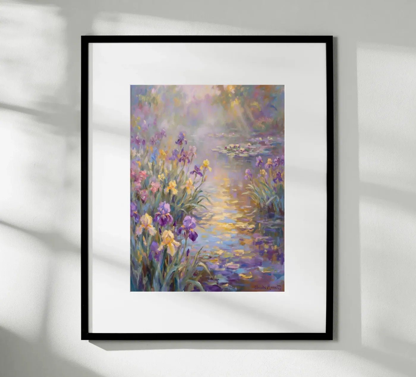 claude moneth beautiful flower poster da Artarez