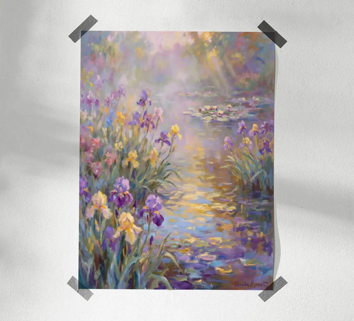 claude moneth beautiful flower poster da Artarez